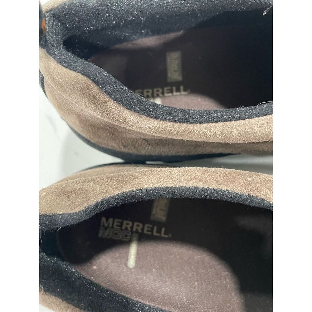 Merrell Jungle Moc Men's Slip-On‎ Shoes Brown Nubuck Leather Size 12 - Picture 4 of 6